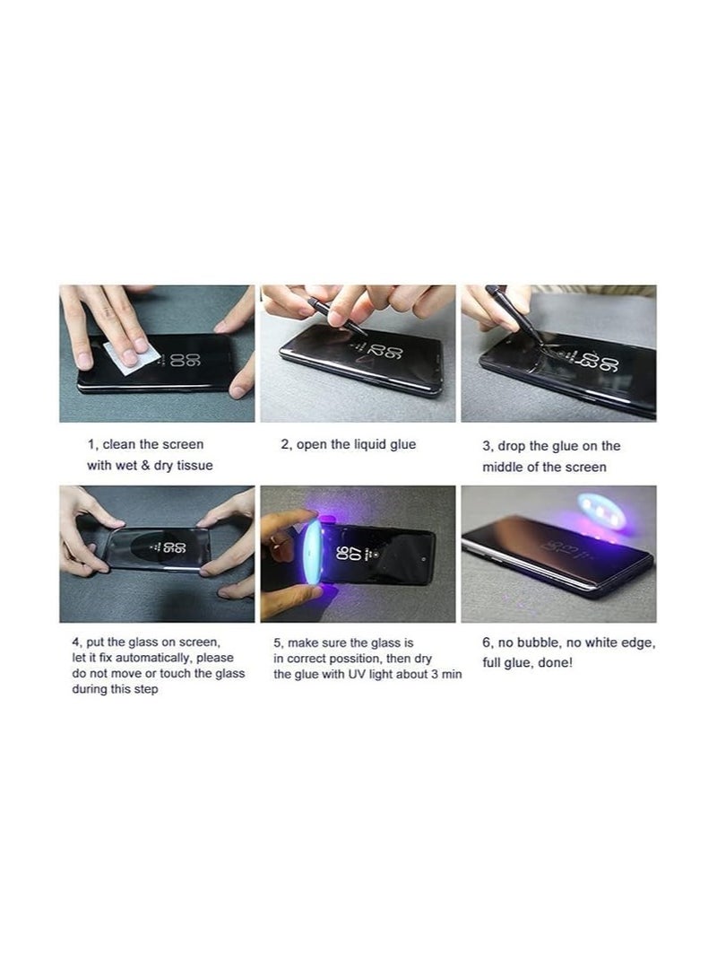 اسكرينه  ضد الأشعة فوق البنفسجية للخصوصية لهاتف Samsung Galaxy S24 Ultra - شفاف - Image 3