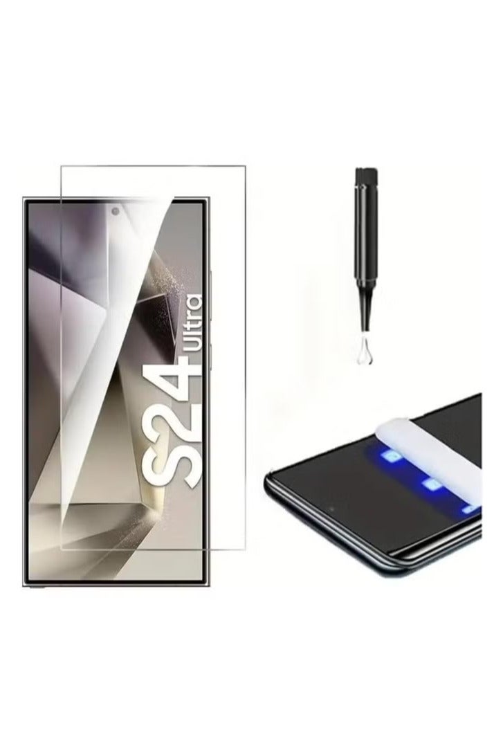 اسكرينه  ضد الأشعة فوق البنفسجية للخصوصية لهاتف Samsung Galaxy S24 Ultra - شفاف - Image 2