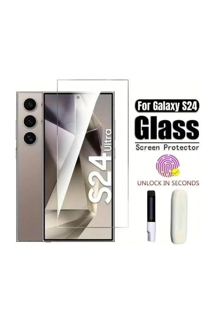 اسكرينه  ضد الأشعة فوق البنفسجية للخصوصية لهاتف Samsung Galaxy S24 Ultra - شفاف - Image 1