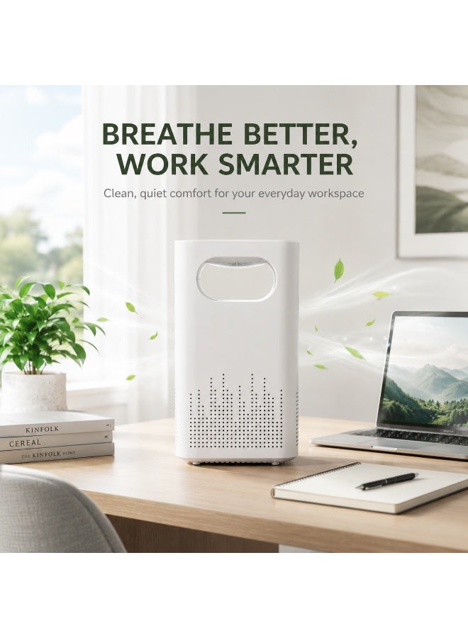 GroveMade Smart Air Purifier for Bedroom,Compatible with Apps,Silent Air Purifier for Pets/Smoke/Dust/Pollen,Suitable for large spaces in the home Suitable for rooms up to 61㎡ or larger. - Image 1
