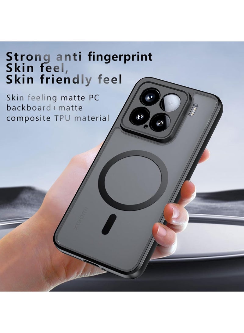 For Xiaomi 15 Case, TPU Shockproof Bumper + PC Hard Plate Matte Skin Feel Mobile Phone Protection Back Cover, Anti-fingerprint Slim Fit Protective Casing - Image 2