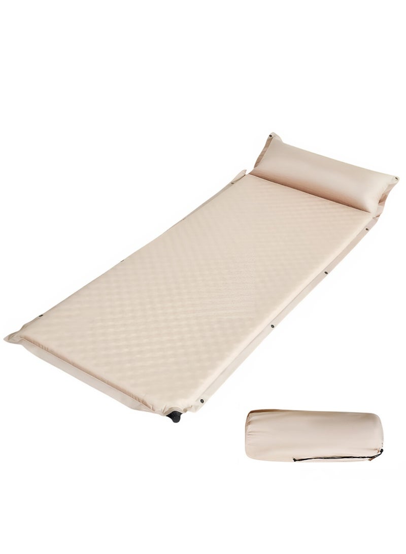 كادي ون سرير رحلات هوائي قابل للطي مع حقيبة حمل 192*67 سم، مرتبة هوائية فردية قابلة للنفخ مناسبة للاستخدام الداخلي و الخارجي، فرشة نوم نفر متينة بسماكة عالية مثالية للرحلات و التخييم - Image 1