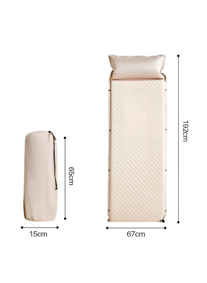 كادي ون سرير رحلات هوائي قابل للطي مع حقيبة حمل 192*67 سم، مرتبة هوائية فردية قابلة للنفخ مناسبة للاستخدام الداخلي و الخارجي، فرشة نوم نفر متينة بسماكة عالية مثالية للرحلات و التخييم - Image 2