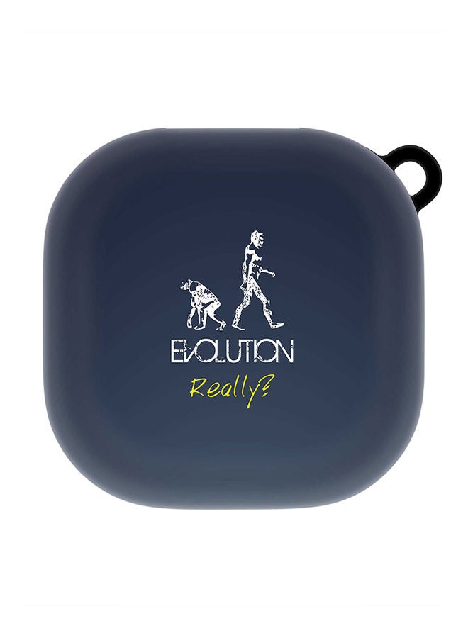 Stylizedd StylePods Custom Case Samsung Galaxy Buds Pro (2021) / Buds Live Case With Anti-Lost Keychain - Evolution, Really (Grey) - Image 1