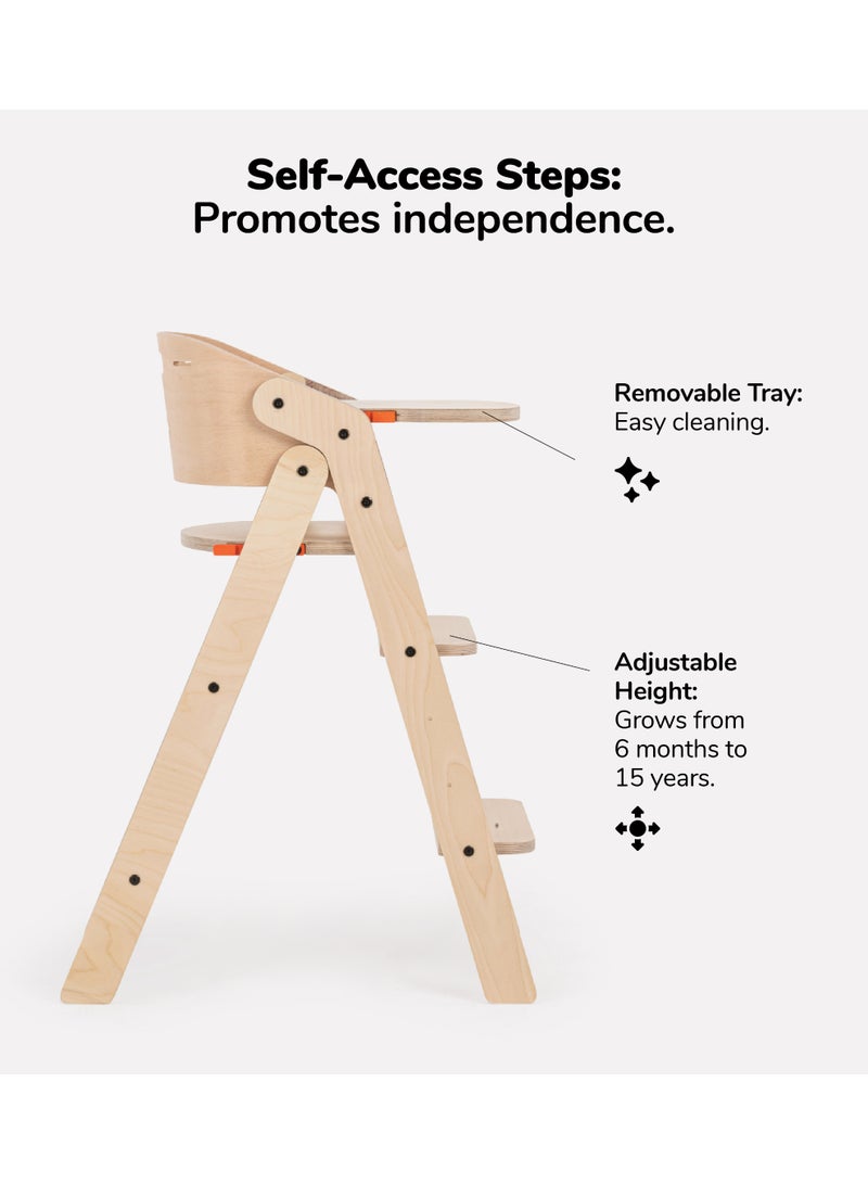 Bibena Nova MyChair Foldable Highchair - Natural - Image 2