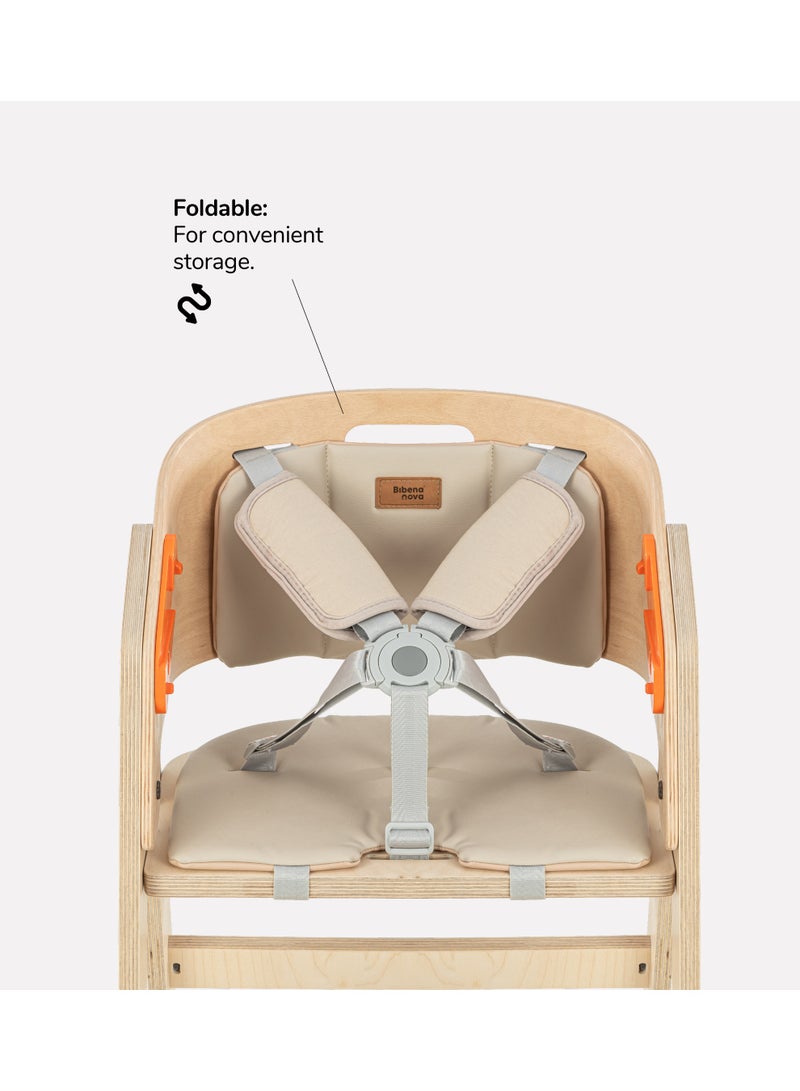Bibena Nova MyChair Foldable Highchair - Natural - Image 3