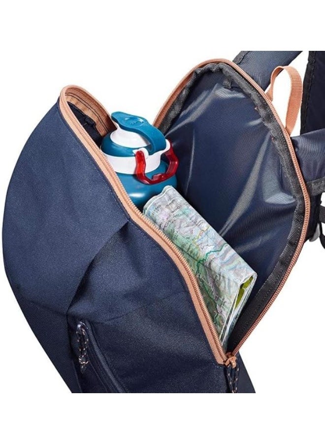 كيتشوا حقيبة ظهر كويتشوا (Quechua) صغيرة الحجم - 10 لتر للمشي والرحلات اليومية - كحلي/أزرق داكن - Image 3