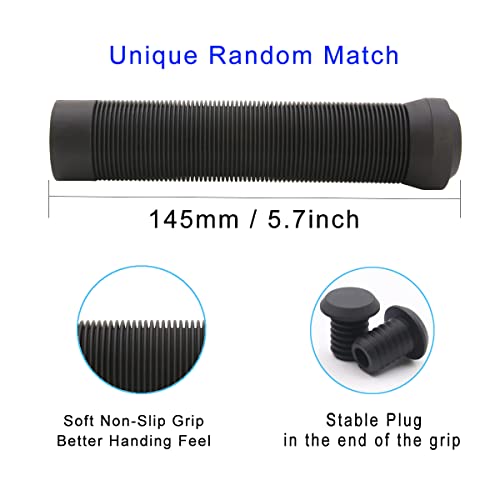 Z-FIRST Bike Handlebar Grips, Rubber Bicycle Grips Soft Cycling Grips Non-Slip Bike Handles Grips for Pro Stunt Scooter Bars and BMX Bikes Bars - Image 2
