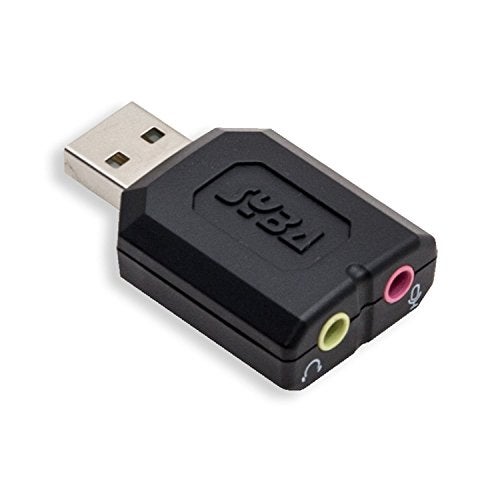 Syba external USB Stereo Sound Adapter for Windows Mac Linux Extra Audio Source with 35mm Audio Mic Jack CMedia Chipset - Image 3