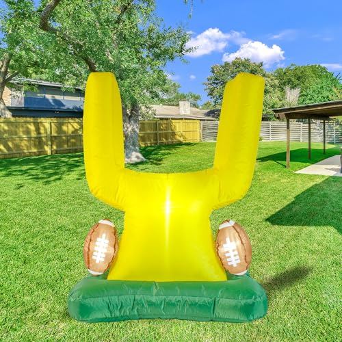 Cextoga Football Party Decor Inflatable Football Goal Post Decoration,Football Birthday Outdoor Decorations Blow Up Football Goal Post for Tailgate Decorations Game Day - Image 4
