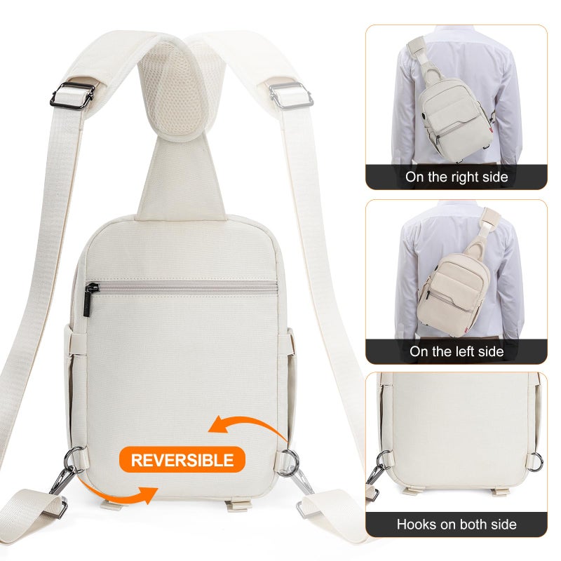 Cwatcun Camera Bag Crossbody Shoulder Messenger Camera Case, Lightweight DSLR/SLR/Mirrorless Photography Bag with Tripod Holder and Rain Cover for Canon, Nikon, Sony, Fuji Cameras, Lens Accessories - Image 2