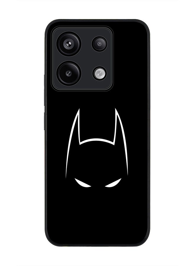 Stylizedd Rugged Black edge case for Poco X6 5G, Slim fit Soft Case Flexible Cover - Sneaky Bat - Image 1