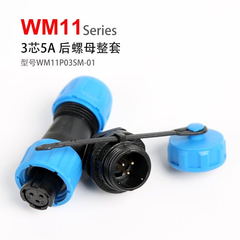 Waterproof Aviation Plug And Socket Wm112 Core 3-Core 4-Core 5-Core Wire And Cable Connector Power Supply Round High Frequency - Image 5
