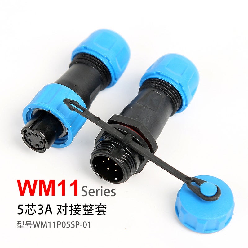 Waterproof Aviation Plug And Socket Wm112 Core 3-Core 4-Core 5-Core Wire And Cable Connector Power Supply Round High Frequency - Image 2