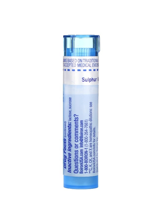 Boiron Boiron, Sulphur, 6C, Skin Rash Relief, Approx 80 Pellets  - Image 2