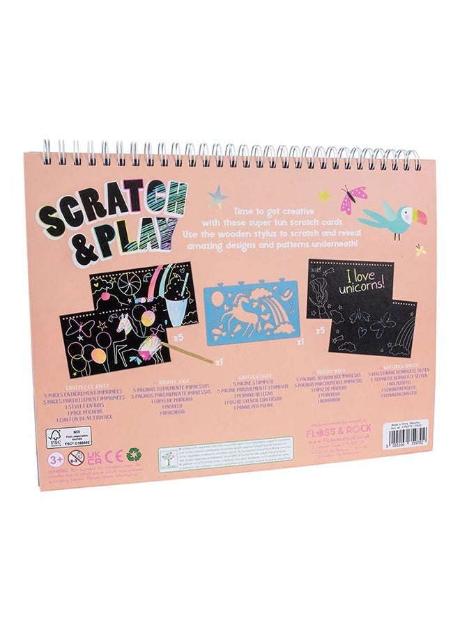 Floss & Rock - Fantasy Scratch & Play | Spiral Bound Activity Book | Scratch Book for Kids - Image 1