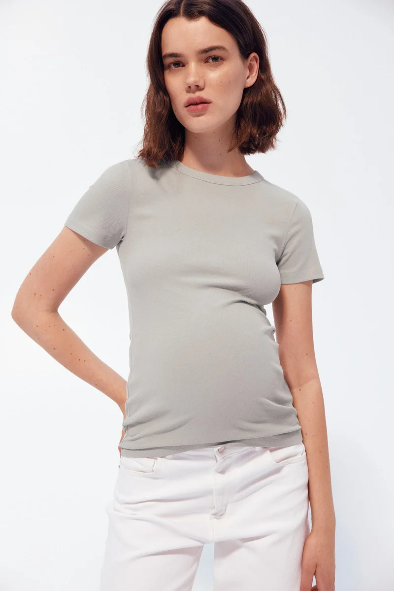 H&M MAMA Ribbed top