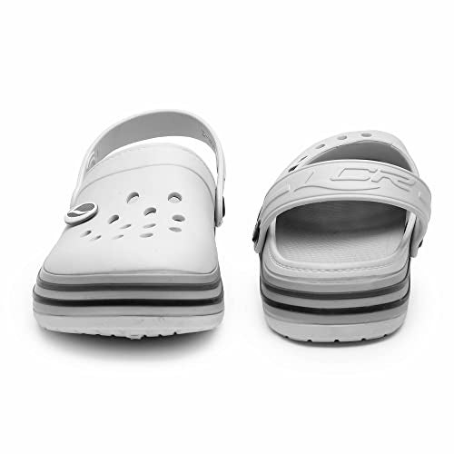 Lancer Mens Foam-Class Light Grey Clog - 6 UK (Foam-Class-W.Gry-6) - Image 4