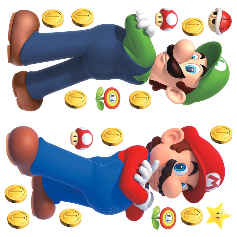 RoomMates RMK5223GM Super Mario, Luigi and Mario Peel and Stick Wall Decals - Image 5