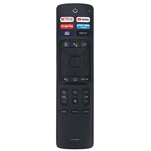 Allimity ERF3R69H Voice Replacement Remote Control fits for Hisense 4K HD Smart Android LED TV 43A71F 50A71F 58A71F 70A71F with APP Shortcut Keys Netflix Primevideo Disney-Hotstar (2020 Model) - Image 1