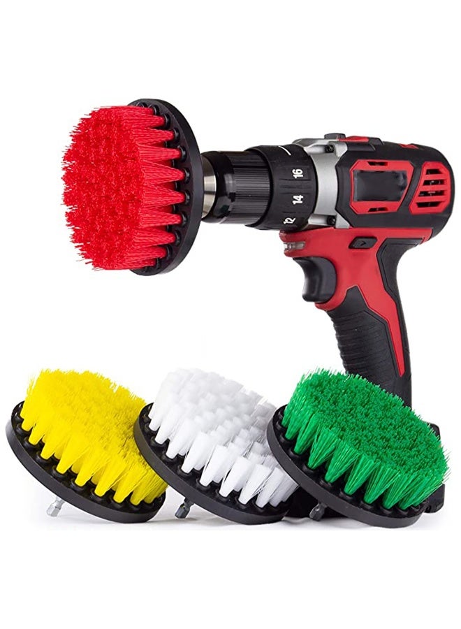 Drill Brush Accessories Set, Clean Brush Attachment Power Scrubber Brush Set, Scrubbing Brush Drill Attachment, Spinning Brush for Cleaning Showers, Corners, Tubs, Bathroom, Tile, Grout - Image 1