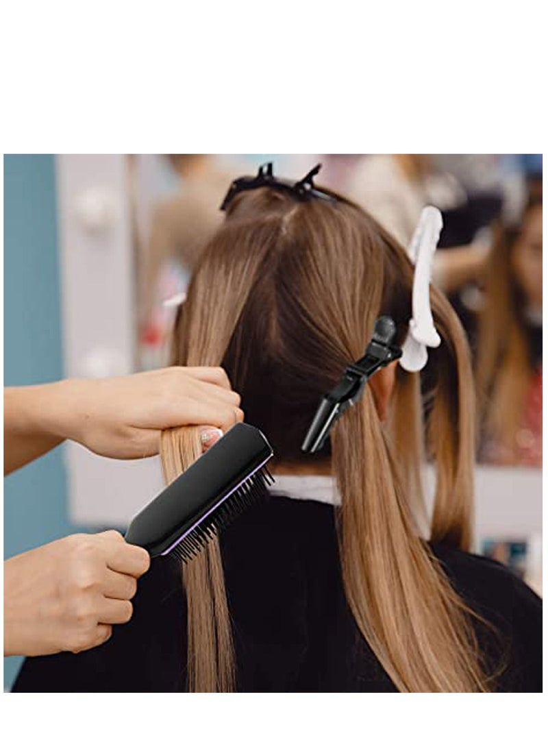 كاست ويف مجموعة فرشاة تصفيف الشعر ذات الشعيرات المصنوعة من النايلون ، فرشاة لفك تشابك الشعر المجعد 9 صفوف ، فرشاة شعر للسفر 5 صفوف و 5 قطع مشابك شعر لفصل وتشكيل وتثبيت الشعر  - Image 2