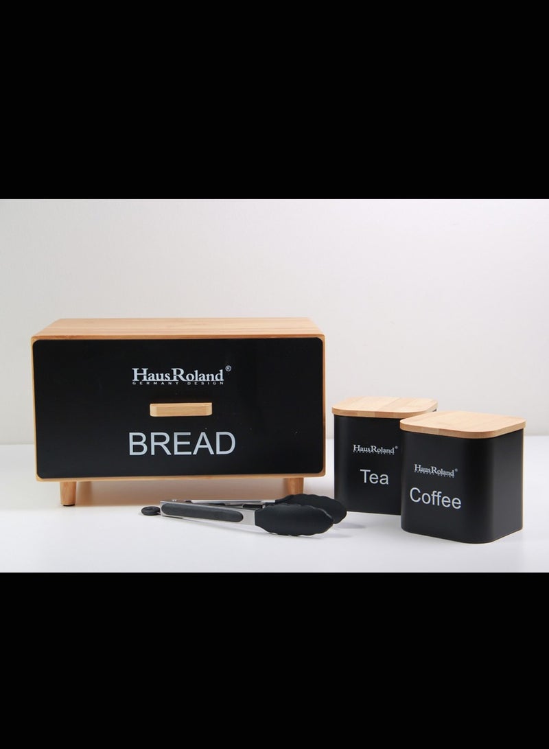 HausRoland Aisha bread box with storage jars - Image 2