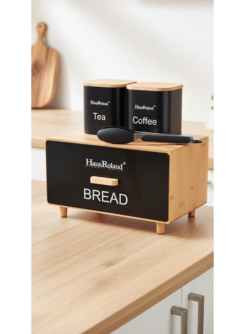 HausRoland Aisha bread box with storage jars - Image 5