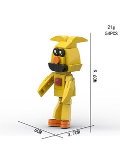 Y&D Horror Smile Animal Model Educational Children's Toy Doll Ornaments Small Particle Assembled Building Blocks Handmade-Yellow  - Image 2