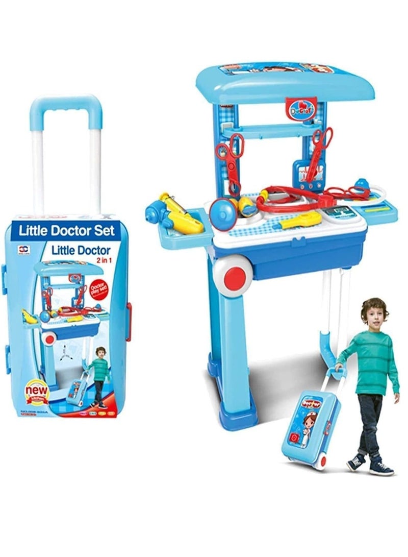 XIONG CHENG 2 in1 Little Kids Toys Doctor Set (Blue) - Image 1