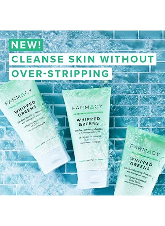 FARMACY - Whipped Greens Face Wash Oil Free Foaming Facial Cleanser For Combination And Oily Skin (50 Fl Oz) - Image 1