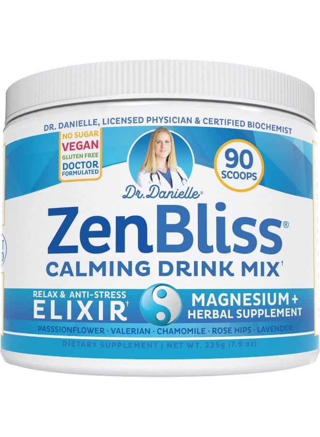 Doctor Danielle ZenBliss - Calming Magnesium Relaxation Drink Mix with Passion Flower and More - Image 1