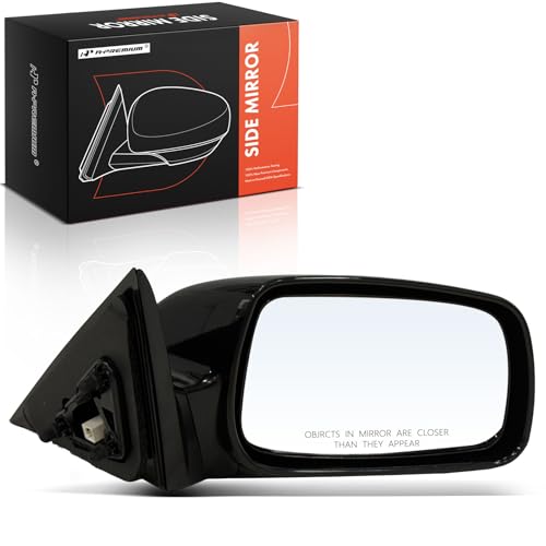 A-Premium Passenger Side Power Door Mirror - Compatible with Toyota Camry 2007 2008 2009 2010 2011 - Non-Heated Non-Folding Black Outside Rear View Mirror - USA Built - Replace# 8791006190 - Image 1