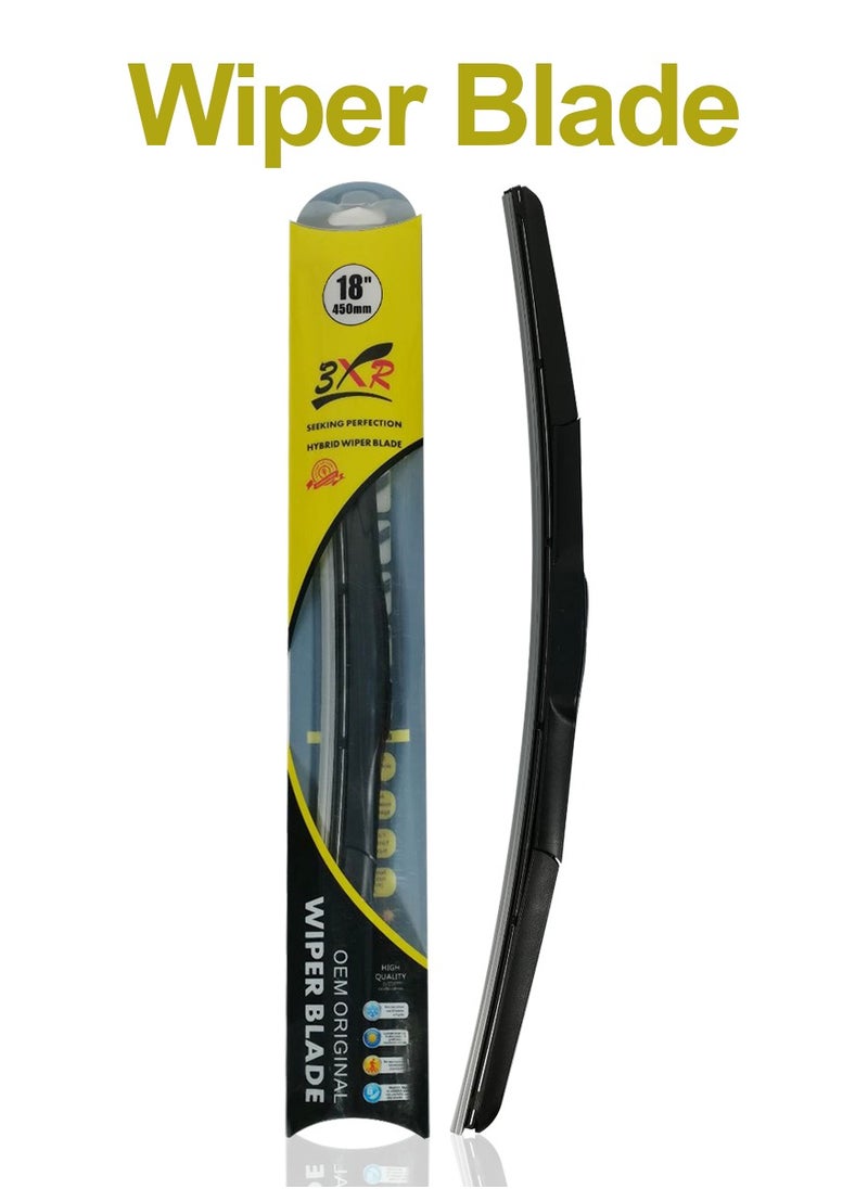 3XR - 3XR Premium Model Car Wiper Blade 1 Pcs All Season Universal Car Hybrid Wiper Blade 18 inch 450mm - Image 1