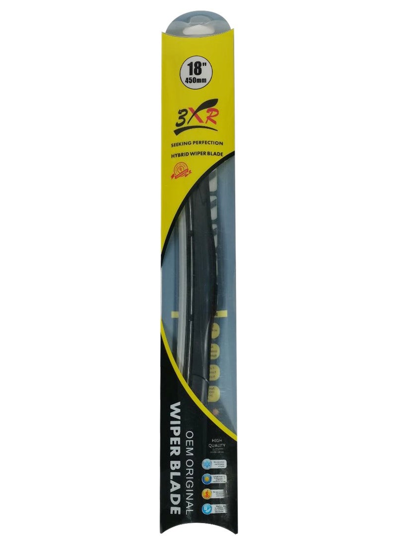 3XR - 3XR Premium Model Car Wiper Blade 1 Pcs All Season Universal Car Hybrid Wiper Blade 18 inch 450mm - Image 1