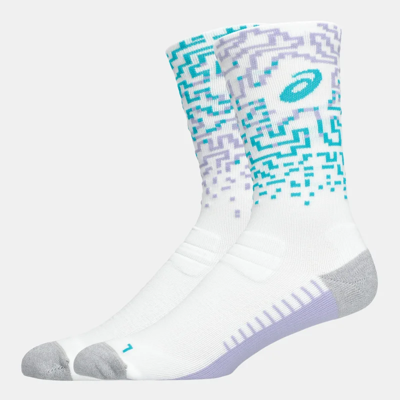 Asics White Performance Run Crew Socks  | Best Price UAE