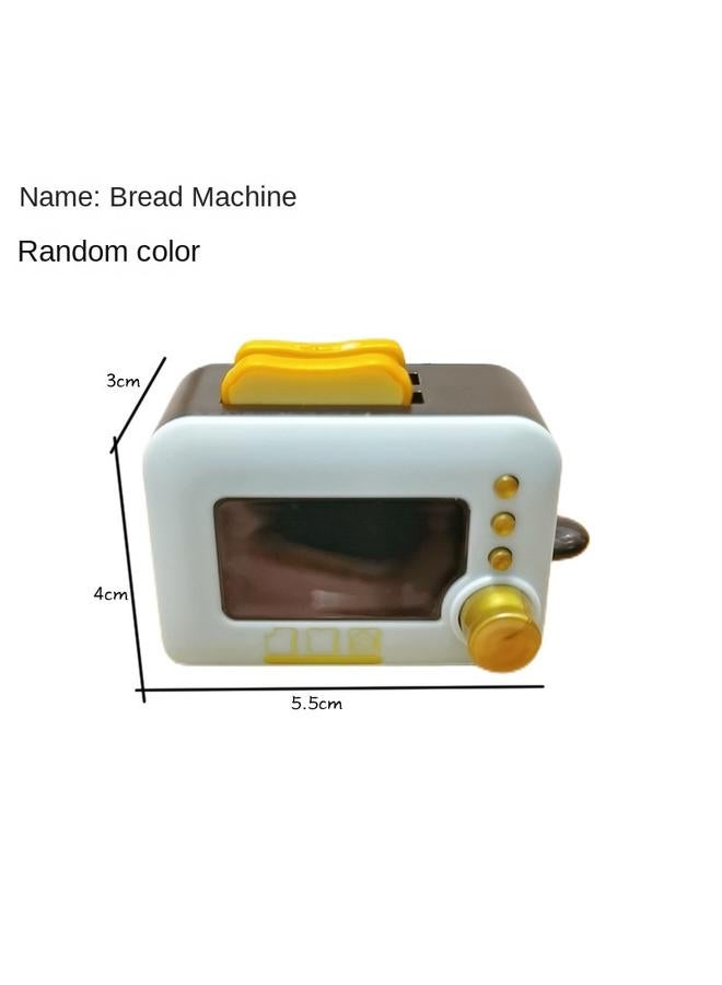 Bluejw Net Red Stall Project Real Cooking Mini Kitchenette Real Cooking Full Set Of Electrical Appliances Refrigerator TV Oven Cart Model - Image 1