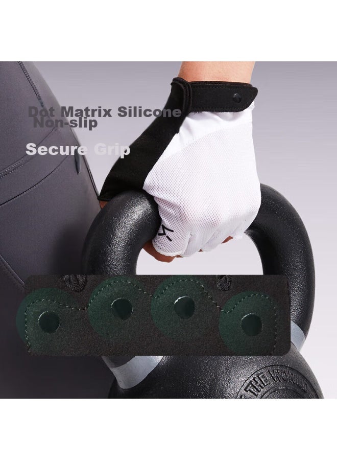 كيب Keep Fitness قفازات للرجال والنساء، قفازات رياضية لركوب الدراجات، سحب لأعلى، تدريب، رفع الأثقال، حماية راحة اليد غير الزلة، كرزي وردي، M - Image 3