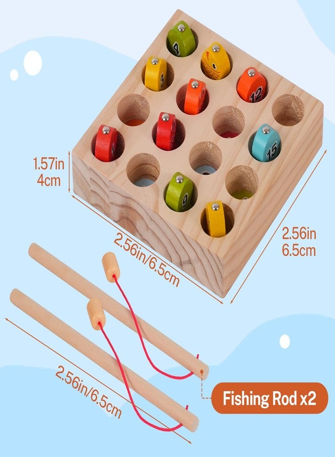 OUWERALL Wooden Magnetic Fishing Game for Dementia, Alzheimer‘s Activities for Elderly, Cognitive Stimulation Sensory Busy Tool, Occupational Therapy Toy for Senior Patients with Memory Loss, Calming Gift - Image 4
