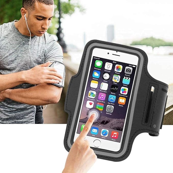 Aeoss Waterproof Running Armband for Phone with Case Compatible with iPhone SE (2020) (Extra Small - 5") - Image 2