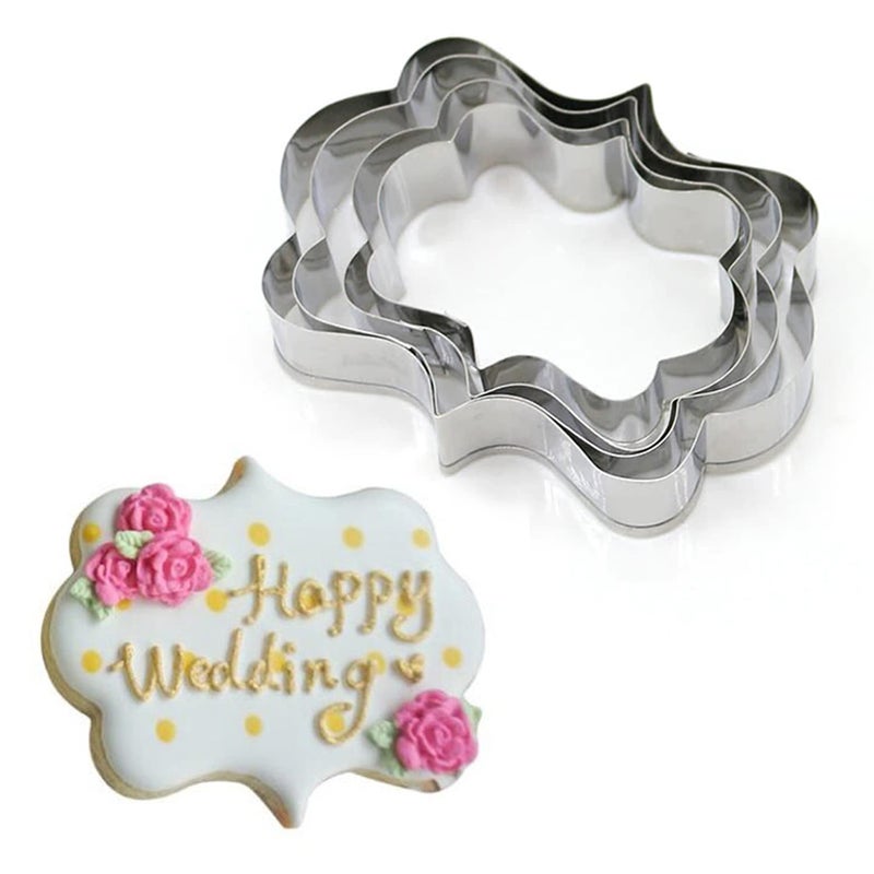 Metal Cookie Tire Cutters - Metal Frame Cutters for Fondant - Metal Frame Segers - Cookie Cutters - Image 1