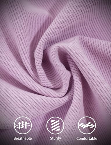 Pinknoke Vintage Pinafore Apron Dress for Women with Pockets Cute Floral Chef Aprons for Kitchen Cooking Baking Gardening Pastel Purple - Image 3