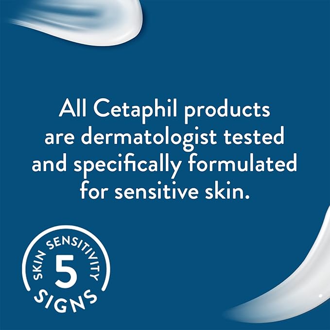Cetaphil غسول سيتافيل اللطيف للبشرة 236 مل غسول للوجه والجسم للبشرة العادية إلى الجافة الحساسة مع النياسيناميد والجلسرين خالي من الصابون