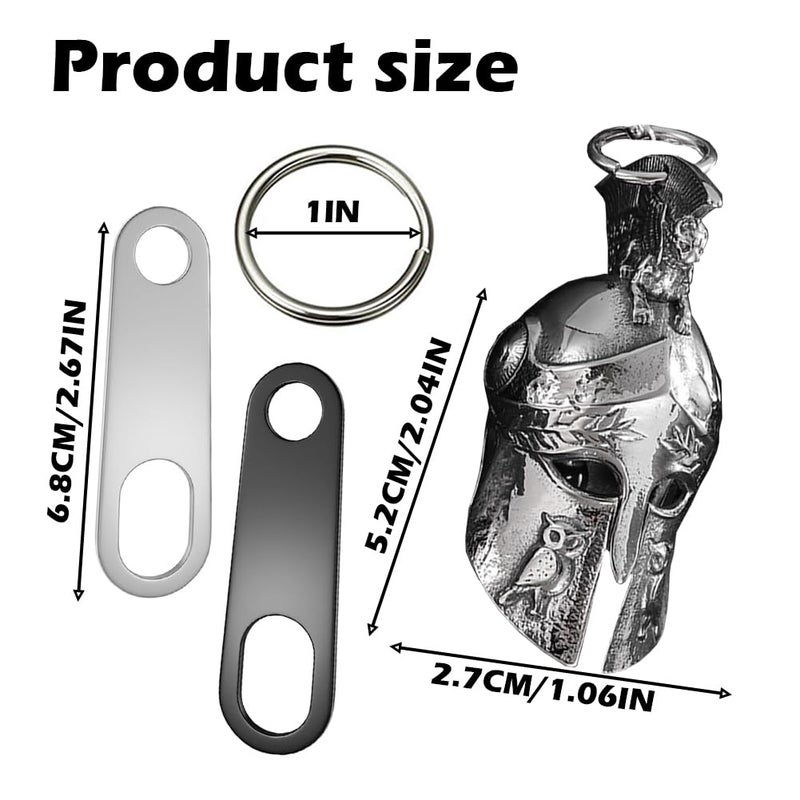Jvuouxy Guardian Angel Motorcycle Bell Handful Good Luck Bells & Keyring Drive Safe Pendant Accessories Lead-Free Pewter Bike Bell Good Luck Gift for Men Women Guard Riding Safety - Image 2
