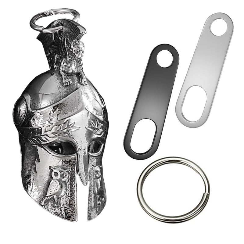 Jvuouxy Guardian Angel Motorcycle Bell Handful Good Luck Bells & Keyring Drive Safe Pendant Accessories Lead-Free Pewter Bike Bell Good Luck Gift for Men Women Guard Riding Safety - Image 1