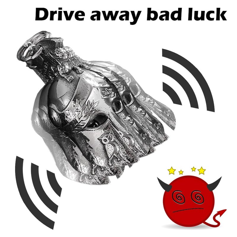 Jvuouxy Guardian Angel Motorcycle Bell Handful Good Luck Bells & Keyring Drive Safe Pendant Accessories Lead-Free Pewter Bike Bell Good Luck Gift for Men Women Guard Riding Safety - Image 5