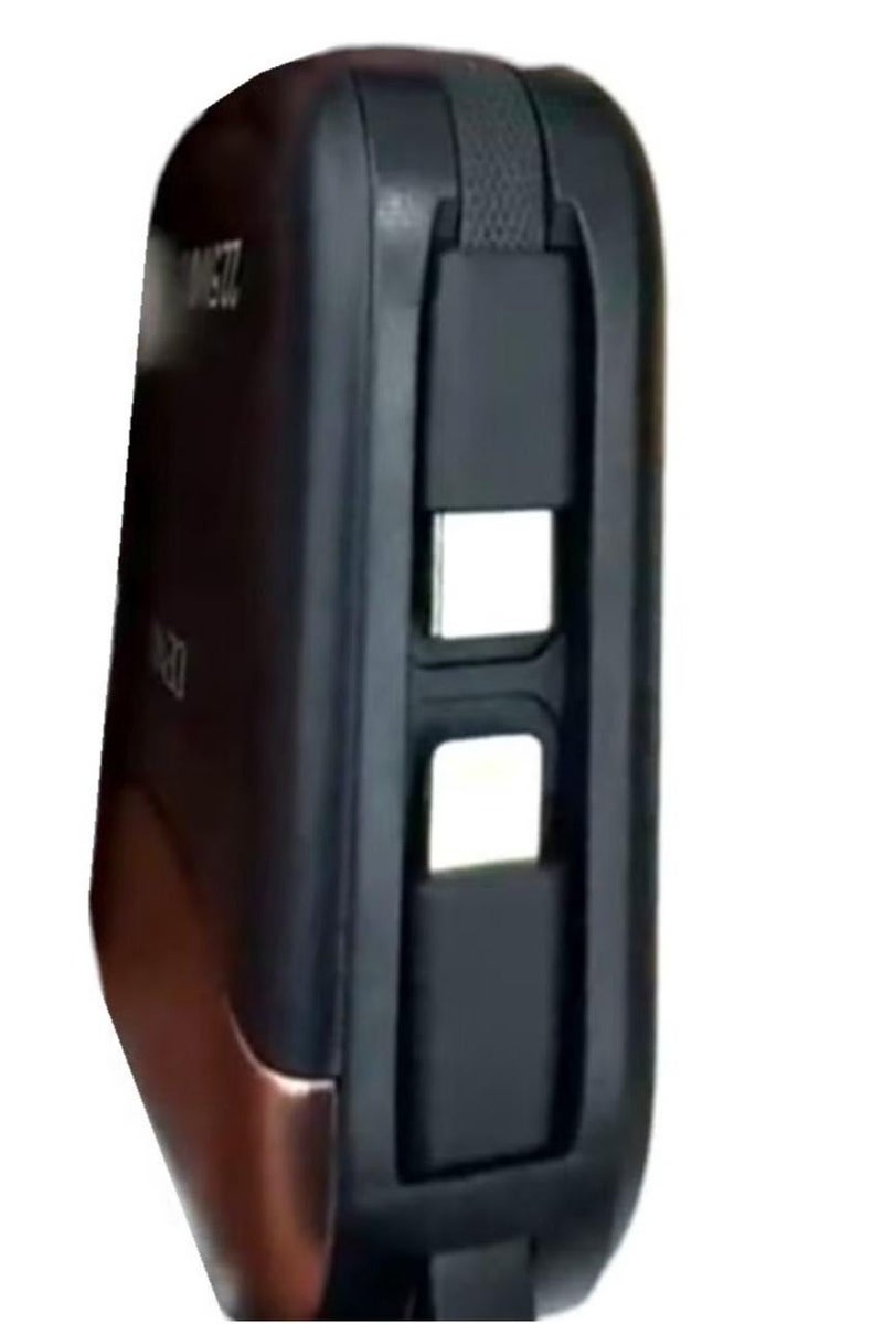 Denx 10000mAh Power bank with a digital display screen and 22.5W fast charging power bank distinguished by the small size and two built-in cables (Lightning & Type-C), and two charging ports Type-C PD/USB-A/5V - Image 3