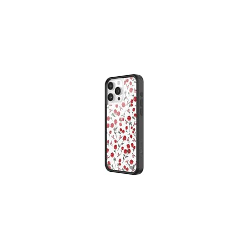 Wildflower Cases - Compatible with iPhone 15 Pro Max | Red, White, Floral, Roses, Trendy, Coquette - Protective Black Bumper, 6.5ft Drop Test Certified, Women Owned Small Business | Red Roses - Image 2