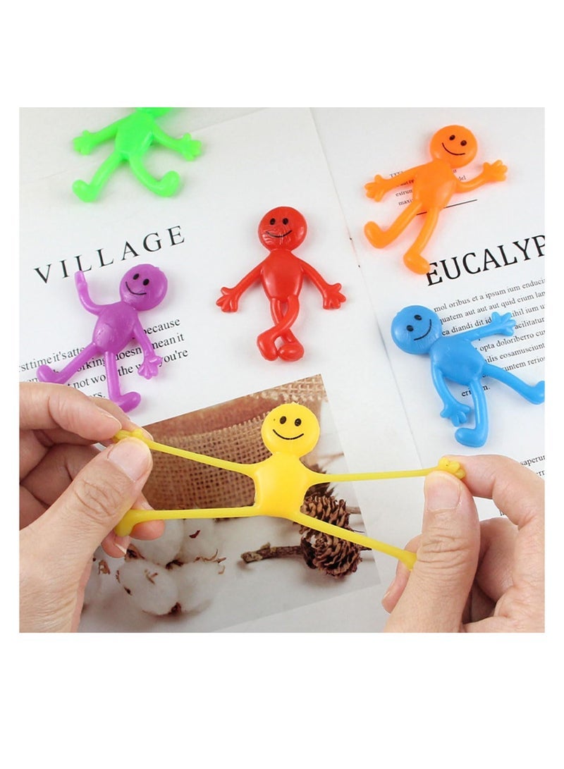 ECVV ECVV 36 Pcs Sticky Bendable Man Toys Assorted Colors Kids' Party Favor Sets Fun Toys Stretchy Sticky Toy Treasure Box Toys for Classroom Prizes Birthday Party Supplies - Image 3