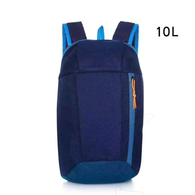 Generic New Backpack Men and Women Couple Backpack Sports Leisure Students Large Capacity Gift Bag Set Lightweight Spring Travel Bag Pure navy blue